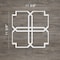 Ekena Millwork Small Englewood Decorative Fretwork Wall Panels in Architectural PVC, 11 3/8"W x 11 3/8"H x 3/8"T WALP12X12EWD - alternate 5